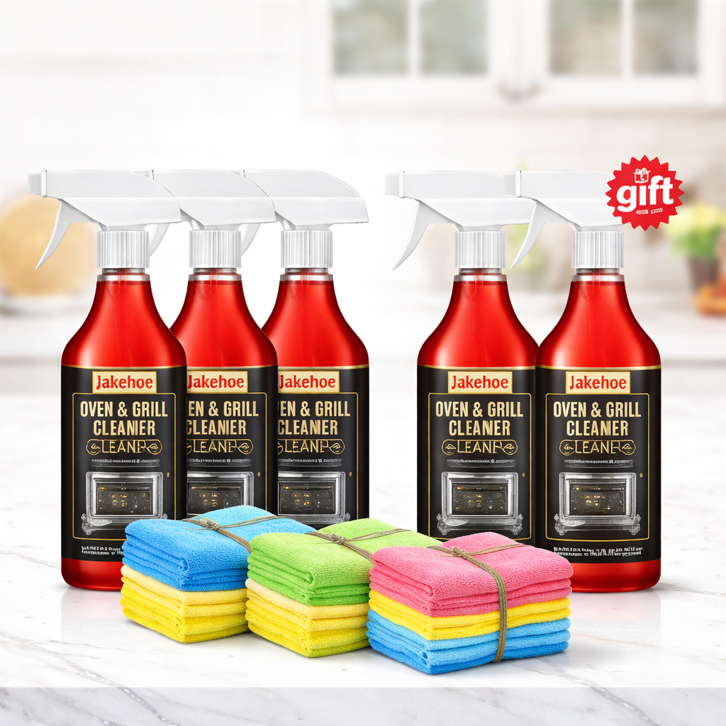 🧼 ✨ Oven & Grill Cleaner Spray – Dissolves Grease in 5 Mins, No Scrubbing & Eliminates Odors