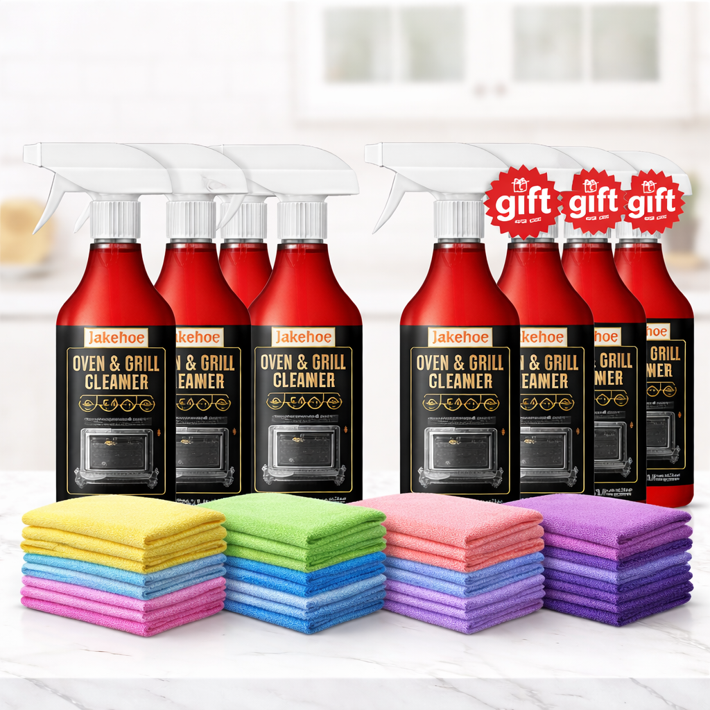 🧼 ✨ Oven & Grill Cleaner Spray – Dissolves Grease in 5 Mins, No Scrubbing & Eliminates Odors