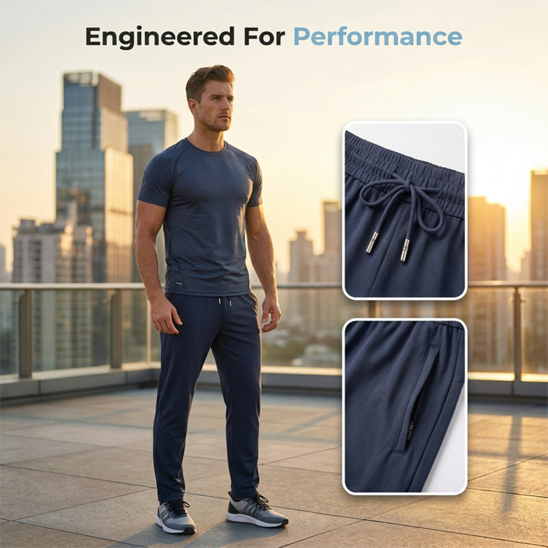 Ice Feel Quick-Dry Athletic Pants – Cooling Fabric, Loose Fit & Moisture-Wicking (M–4XL) 🌿👖
