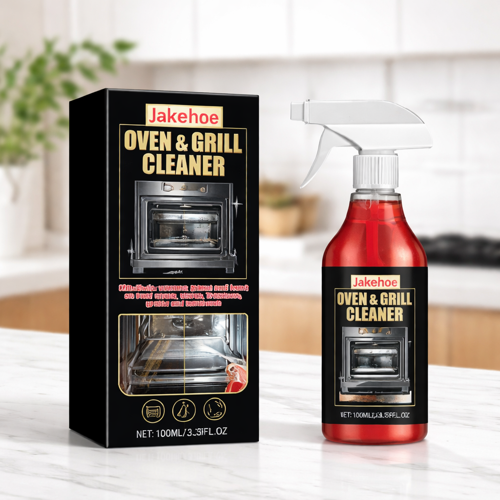 🧼 ✨ Oven & Grill Cleaner Spray – Dissolves Grease in 5 Mins, No Scrubbing & Eliminates Odors
