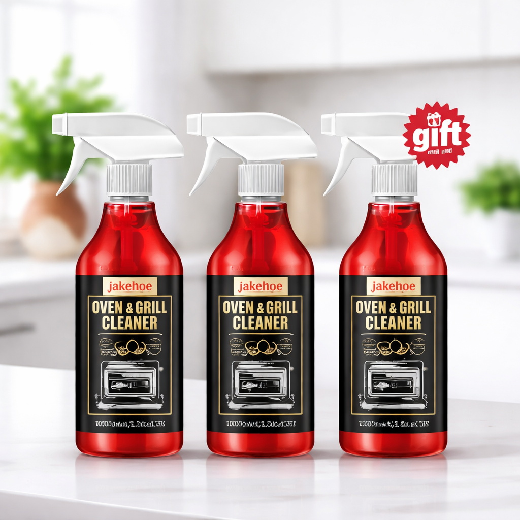 🧼 ✨ Oven & Grill Cleaner Spray – Dissolves Grease in 5 Mins, No Scrubbing & Eliminates Odors
