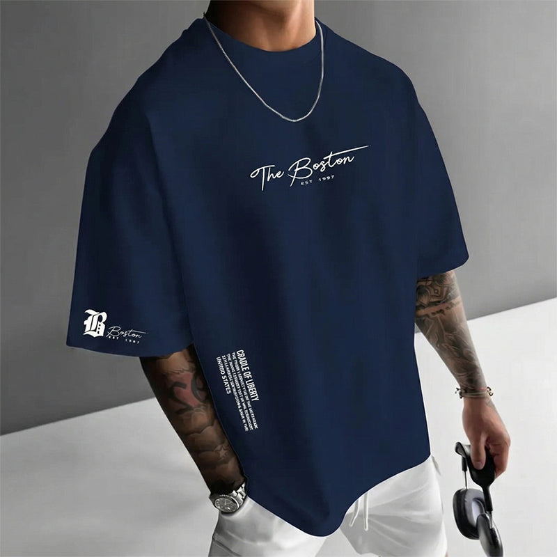 ⏳Time-Limited Special⏰Urban Cotton Blend Tee – From Day to Night