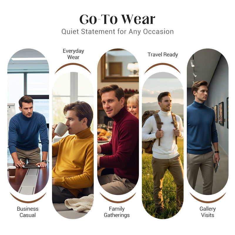 Men's Solid Color Premium Cashmere Sweater-buy 2 free shipping