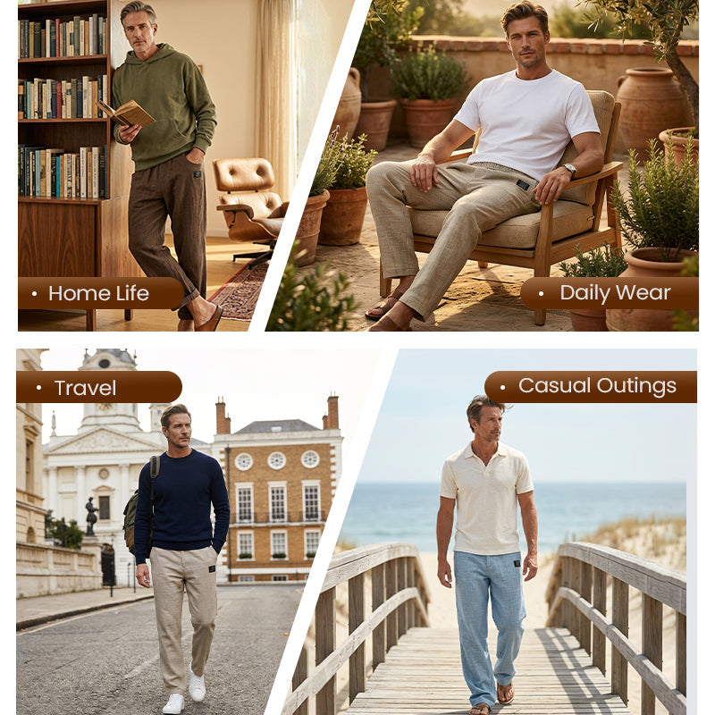 💕LAST DAY SALE 70% OFF!!💕Breathable Straight-Leg Trousers for Men