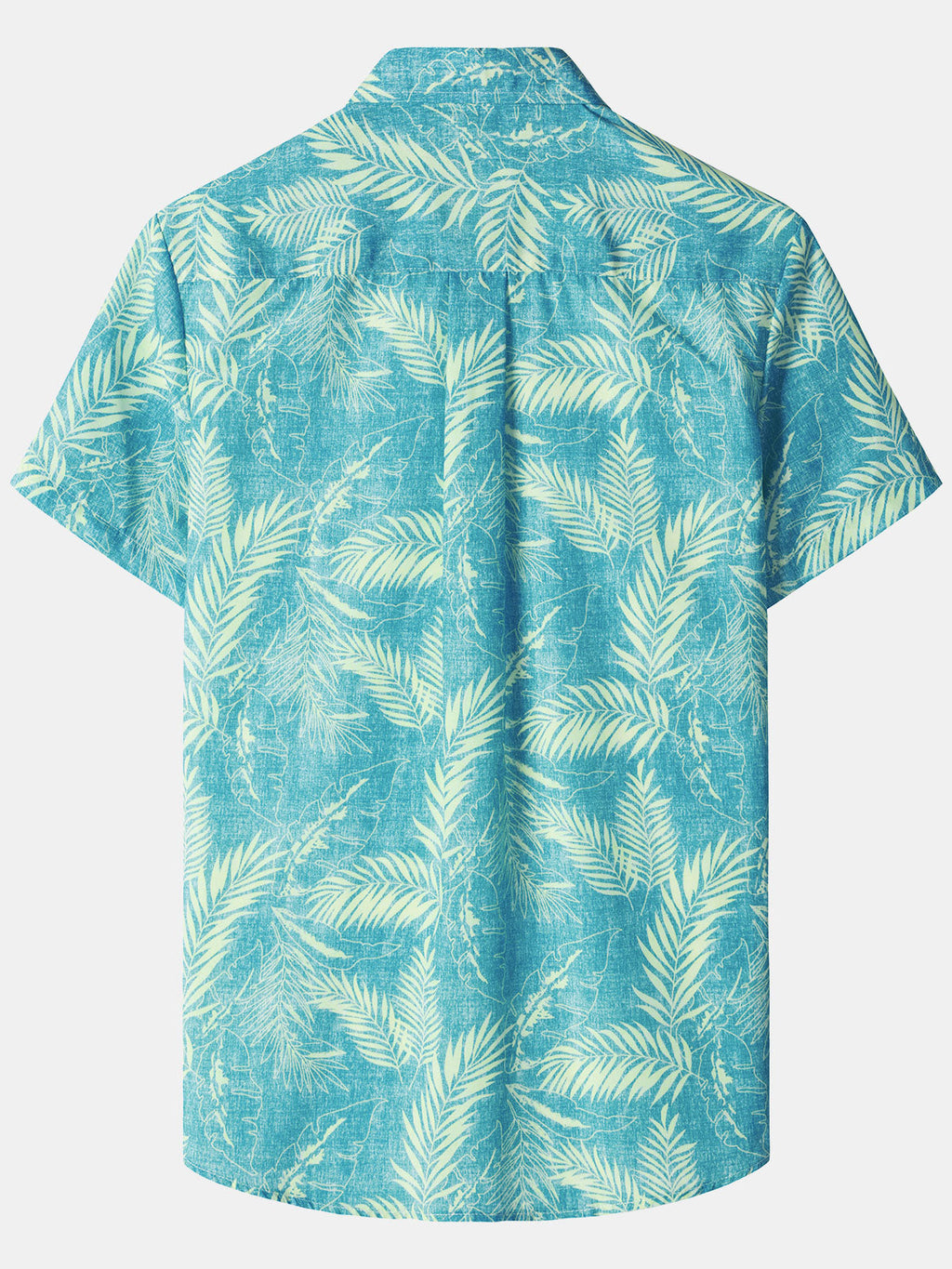Men‘s Tropical Print Hawaiian Pocket Casual Short Sleeve Shirts