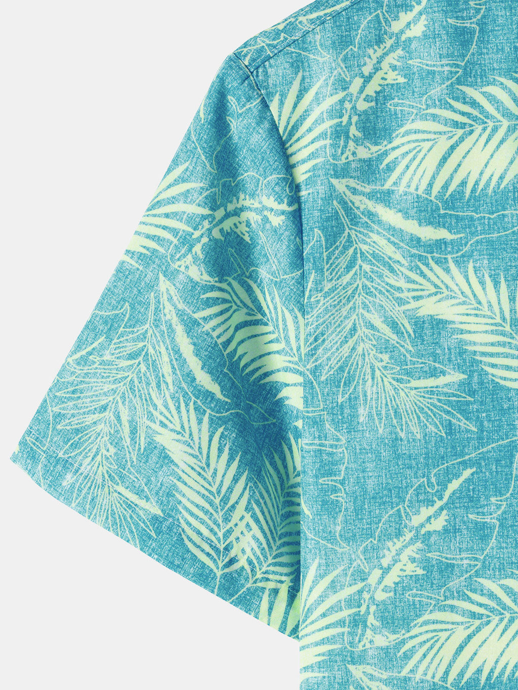 Men‘s Tropical Print Hawaiian Pocket Casual Short Sleeve Shirts