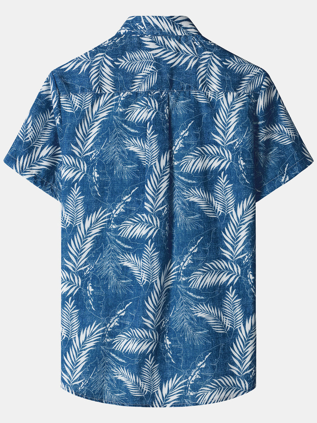 Men‘s Tropical Print Hawaiian Pocket Casual Short Sleeve Shirts