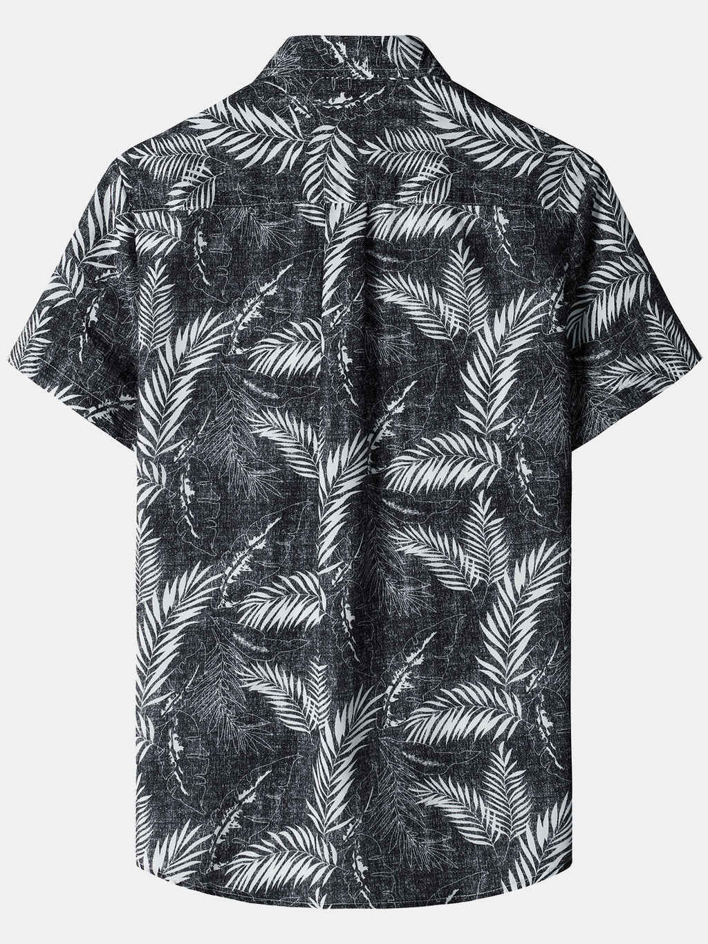 Men‘s Tropical Print Hawaiian Pocket Casual Short Sleeve Shirts