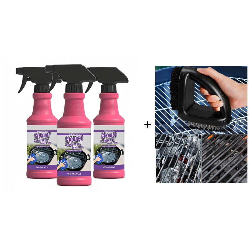 🧽 Every Home Needs This🏠 Fast-Acting Heavy-Duty Grill Degreaser Spray