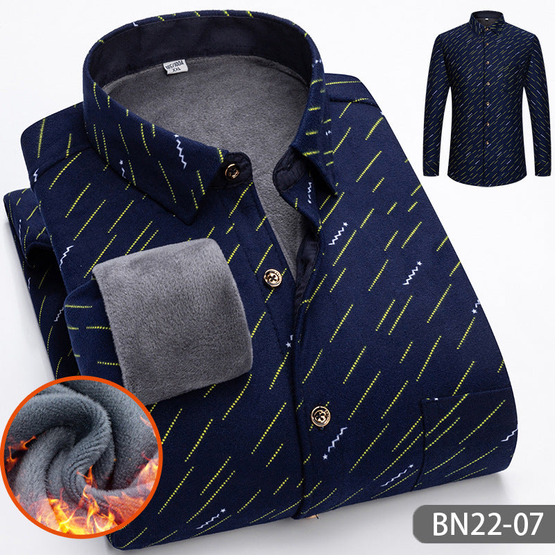 ⏳Limited-time 50% off⏰Autumn/Winter Men's Casual Thickened Warm Shirts👔