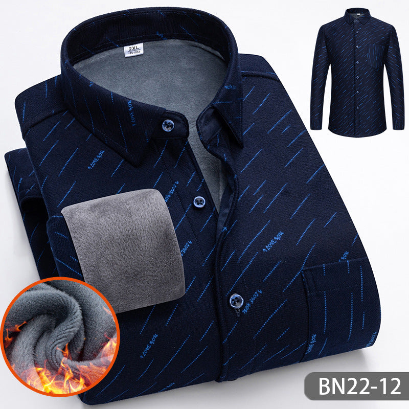 ⏳Limited-time 50% off⏰Autumn/Winter Men's Casual Thickened Warm Shirts👔