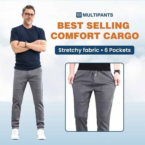 🏆👖LAST DAY SALE 50% OFF⚡50K+ SOLD💕✨MultiPants High Stretch Cargo Pants｜Durable Multi-Pocket Utility Trousers For Work, Hiking & Daily Casual Wear UK Stock