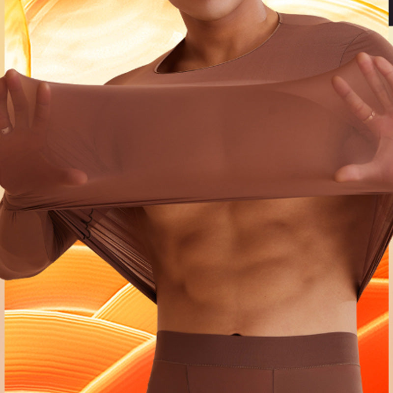 Men's Ultra-Thin Skin Friendly 2-Piece Bottoming Set