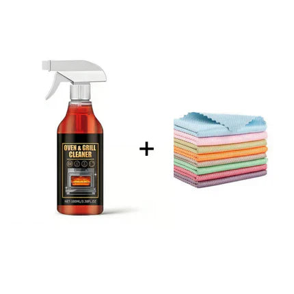 🧼 ✨ Oven & Grill Cleaner Spray – Dissolves Grease in 5 Mins, No Scrubbing & Eliminates Odors