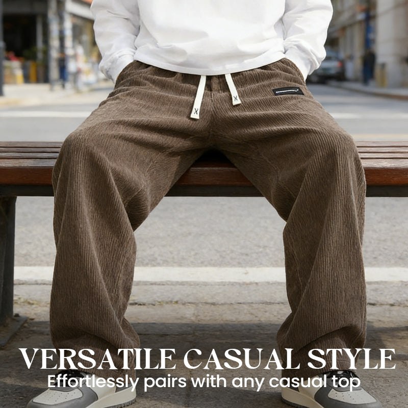🔥Hot Sale 50% OFF🔥Men's Loose-Fit Drawstring Pants with Pockets