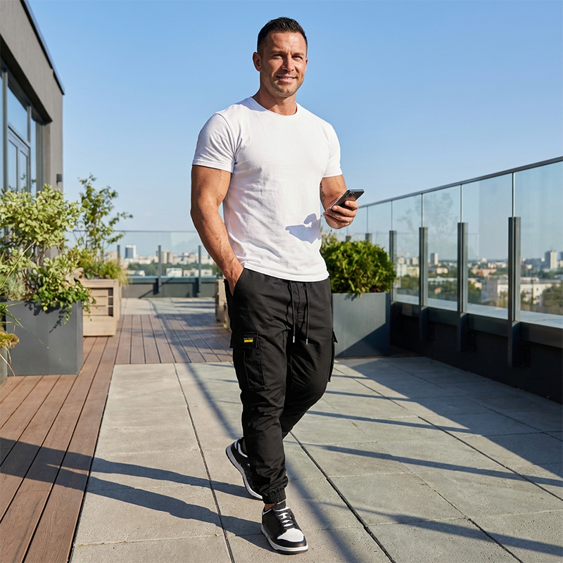 📢📢50% OFF !! ⏰Men's Casual Cargo Trousers with Drawstring🔥