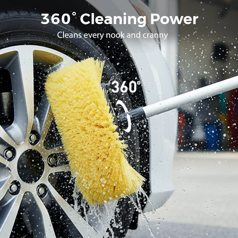 🚗 Clan Your Car Without Bending 60" Extendable Brush Reach Every Spot Fast No Scratches🧼💦