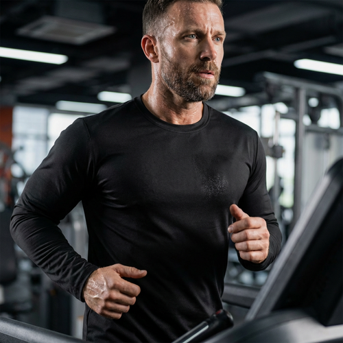 Men's Long Sleeve Quick-Dry Athletic Shirts