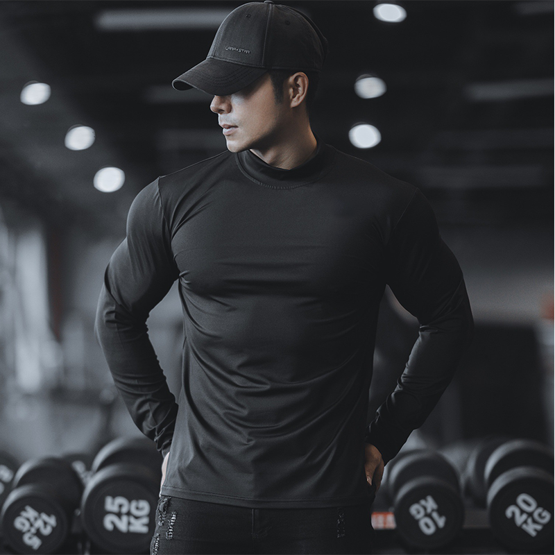 Men's Long Sleeve Quick-Dry Athletic Shirts