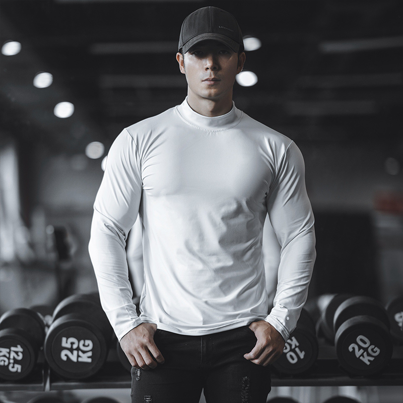 Men's Long Sleeve Quick-Dry Athletic Shirts