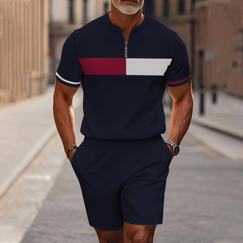 🎁New arrival 50% OFF💥Classic Men Cozy Quarter-Zip Tracksuit Set – Perfect for Home & Outdoor