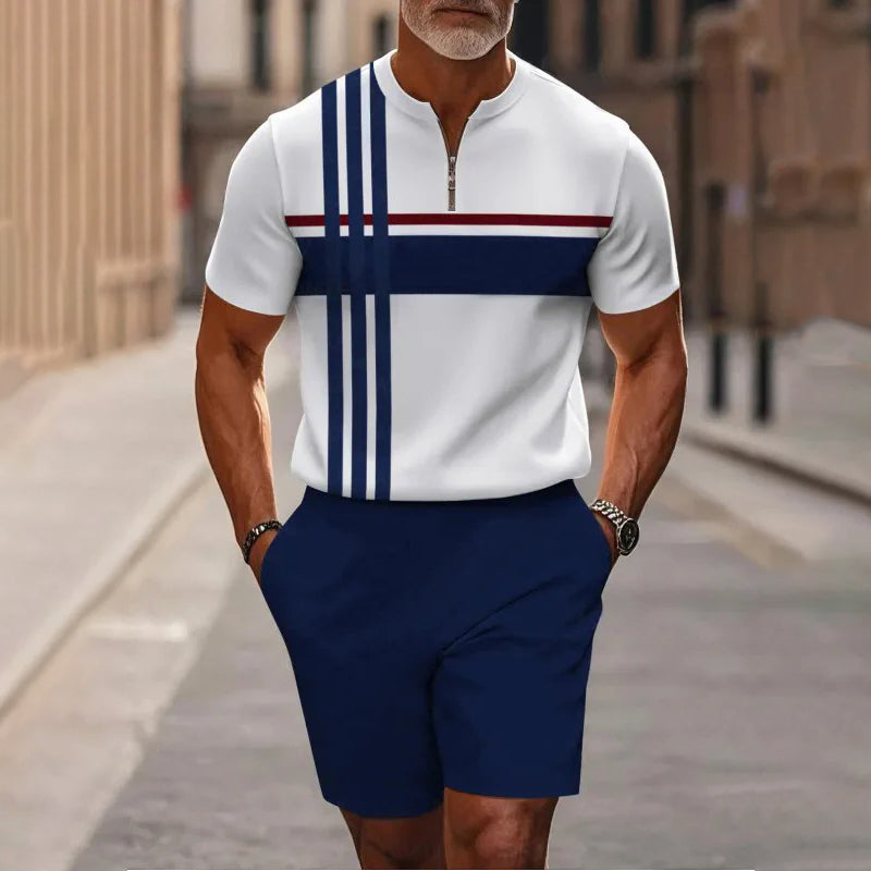 🎁New arrival 50% OFF💥Classic Men Cozy Quarter-Zip Tracksuit Set – Perfect for Home & Outdoor