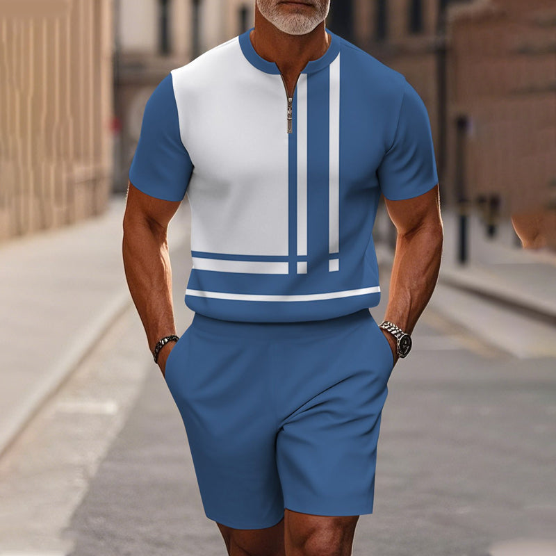 🎁New arrival 50% OFF💥Classic Men Cozy Quarter-Zip Tracksuit Set – Perfect for Home & Outdoor