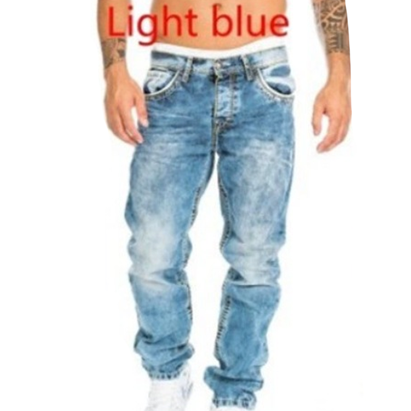 Men's Fashion Creative Stretch Denim Jeans,Minimalist Style Suitable For Summer, Emo Style— Free shipping for two pieces
