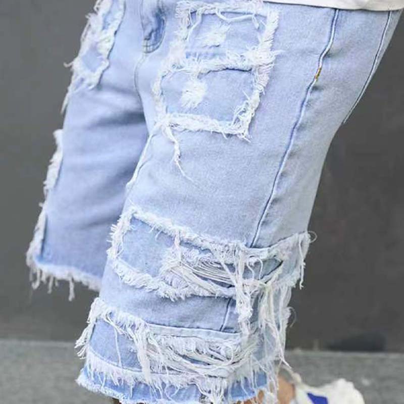 🩳 50% OFF NOW! 🌞 Men’s Ripped Denim Shorts – Casual Versatile Look, Comfortable Fit & Perfect for Summer 👕