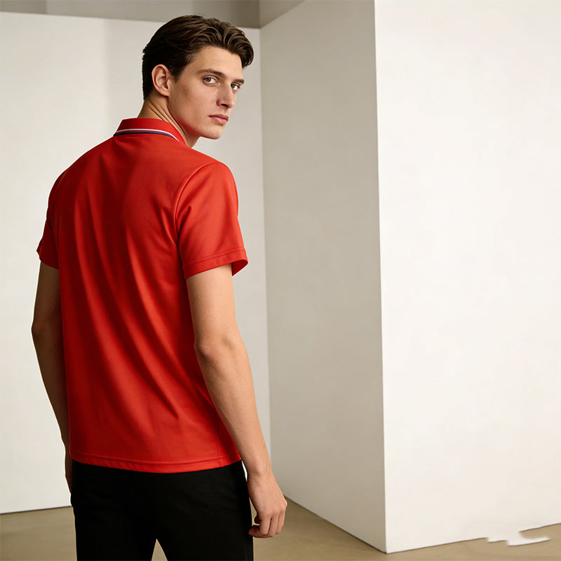 Men's Classic Short-Sleeve Collared Shirt Set