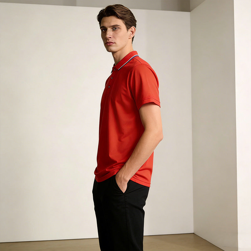 Men's Classic Short-Sleeve Collared Shirt Set
