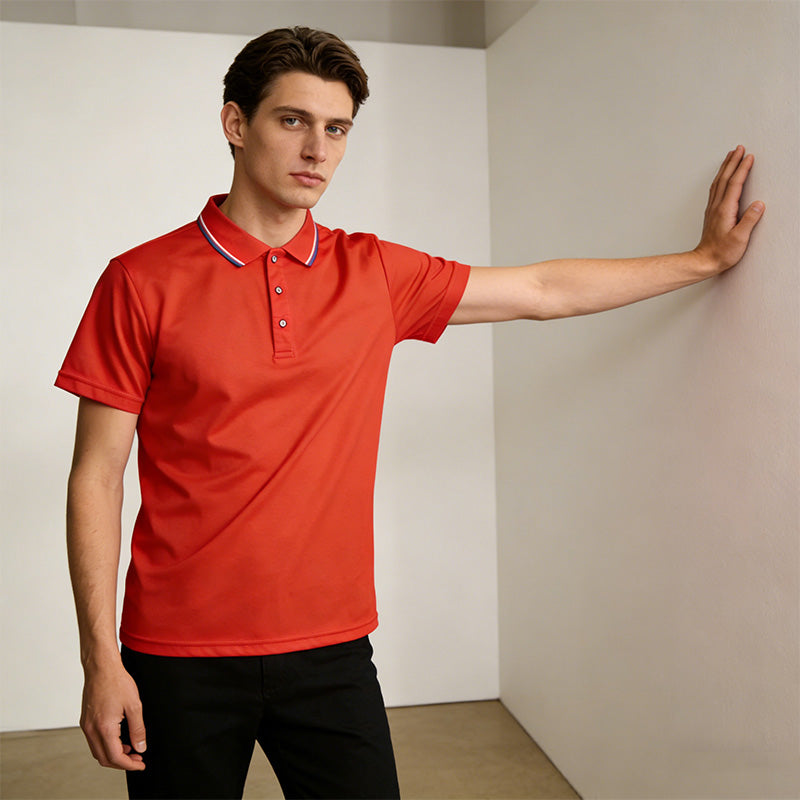 Men's Classic Short-Sleeve Collared Shirt Set