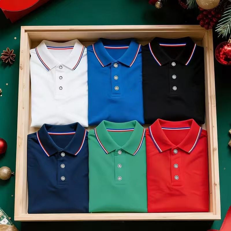 Men's Classic Short-Sleeve Collared Shirt Set