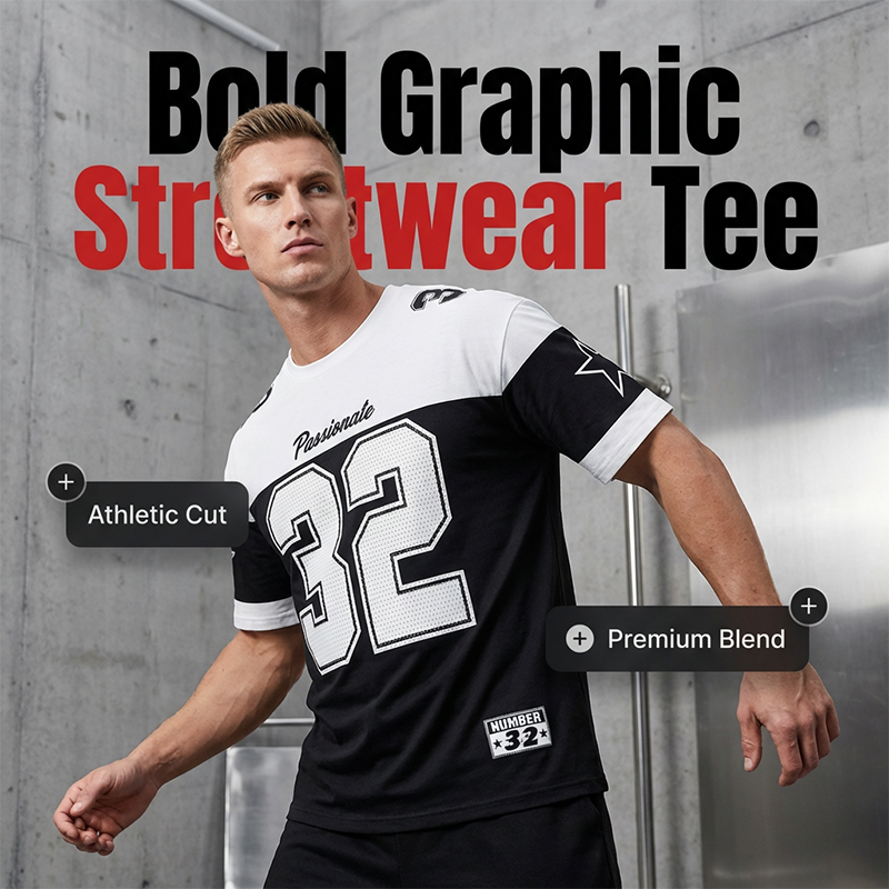 Men's Casual Graphic Print T-Shirt