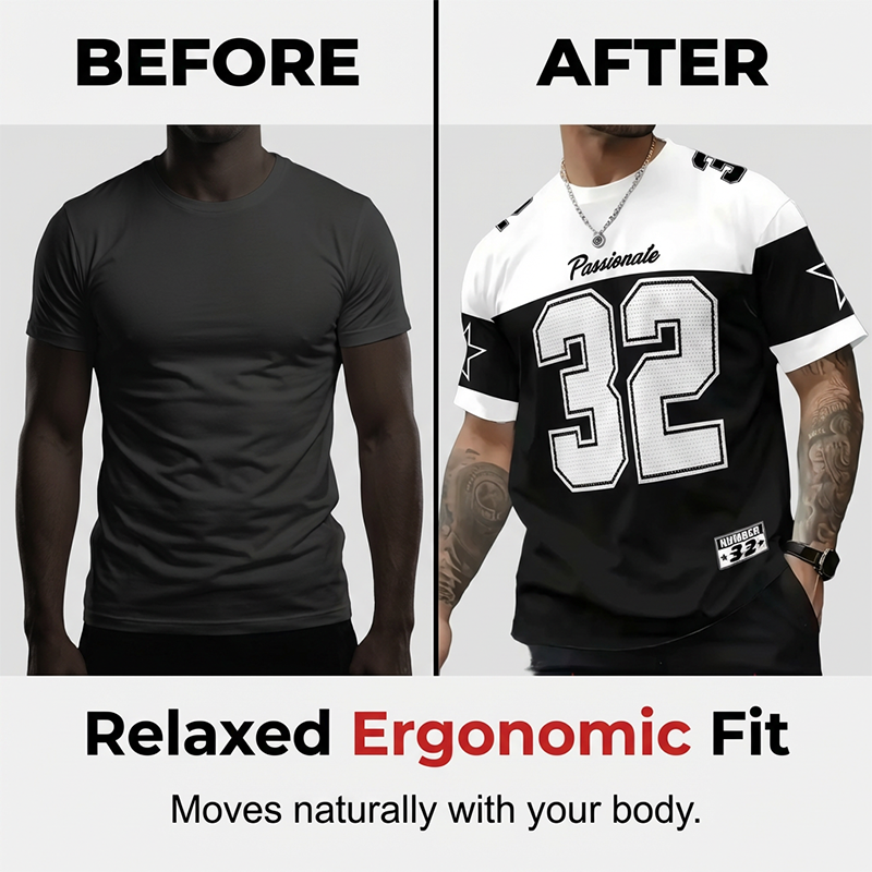 Men's Casual Graphic Print T-Shirt