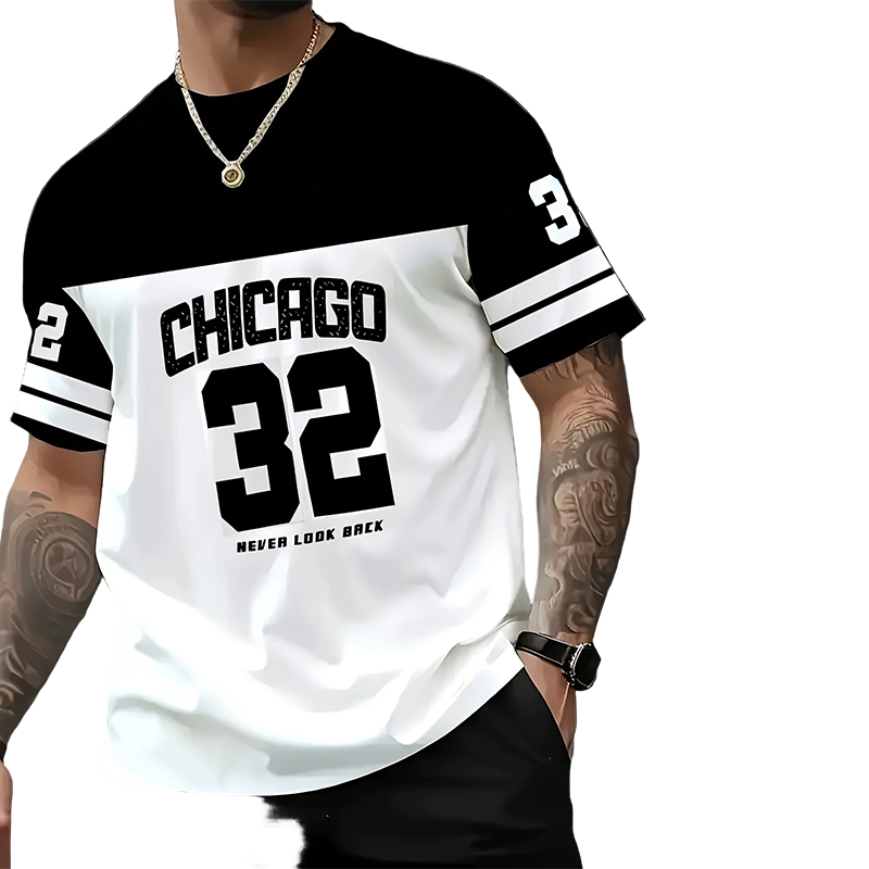 Men's Casual Graphic Print T-Shirt