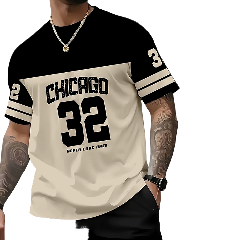 Men's Casual Graphic Print T-Shirt