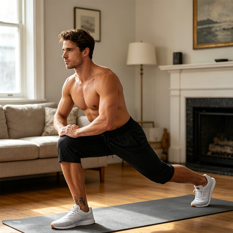 Men's Quick-Dry Sports Capri Pants – Stretchy, Zipper Pockets, Versatile