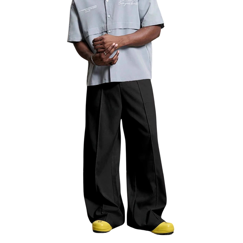 👖 LIMITED-TIME 50% OFF! 🍃 Men's Minimalist Wide-Leg Pants – Structured Seams, Premium Fabric, Versatile ✨