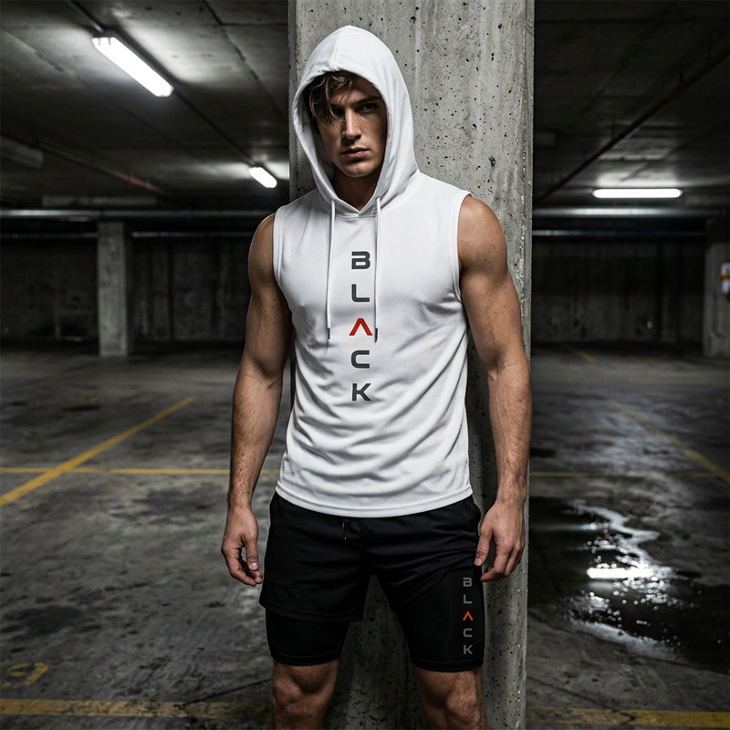 🏋️‍50% OFF NOW! 💪 Men’s Sleeveless Hoodie & Shorts Set – Athletic & Casual Fit – Breathable & Quick-Dry 🏋️‍♂️