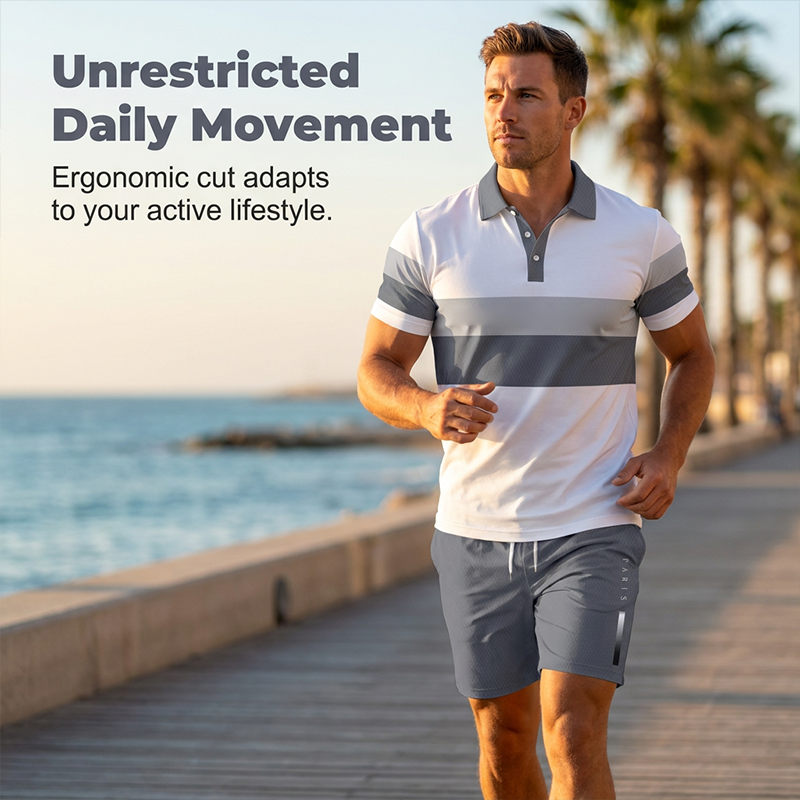 👕 LIMITED-TIME 50% OFF! 💥 Men's Two-Piece Shirt and Shorts Set – Digital Print, Athletic Fit, Wrinkle Resistant ✨