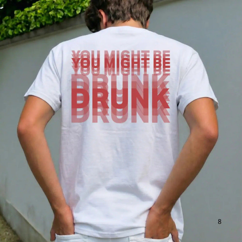 Men's Short Sleeve Crew Neck Graphic Shirt